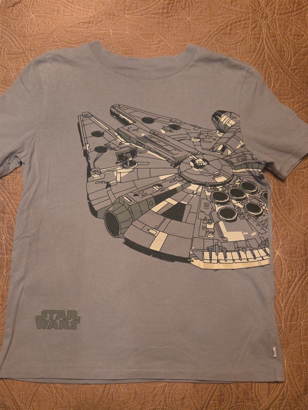 Star Wars Gray Kids' Millennium Falcon Tee - Glow In The Dark - GAP Kids